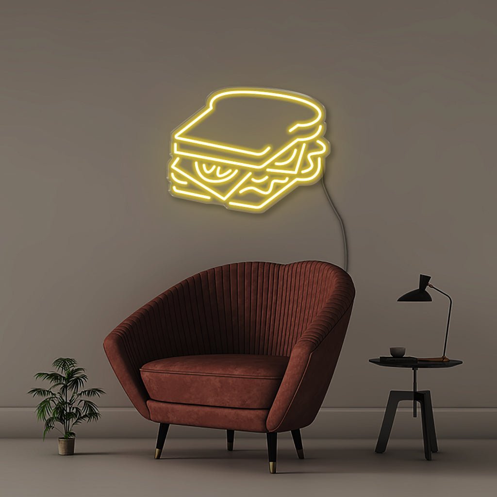 Sandwich - Neonific - LED Neon Signs - 50 CM - Yellow