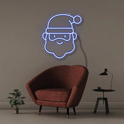 Santa - Neonific - LED Neon Signs - 50 CM - Blue