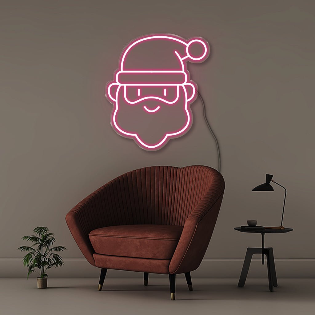 Santa - Neonific - LED Neon Signs - 50 CM - Pink