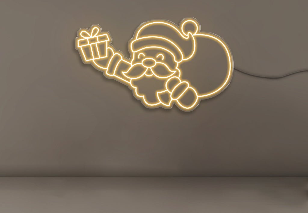 Santa with Gift Bag - Neonific - LED Neon Signs - 50 CM -