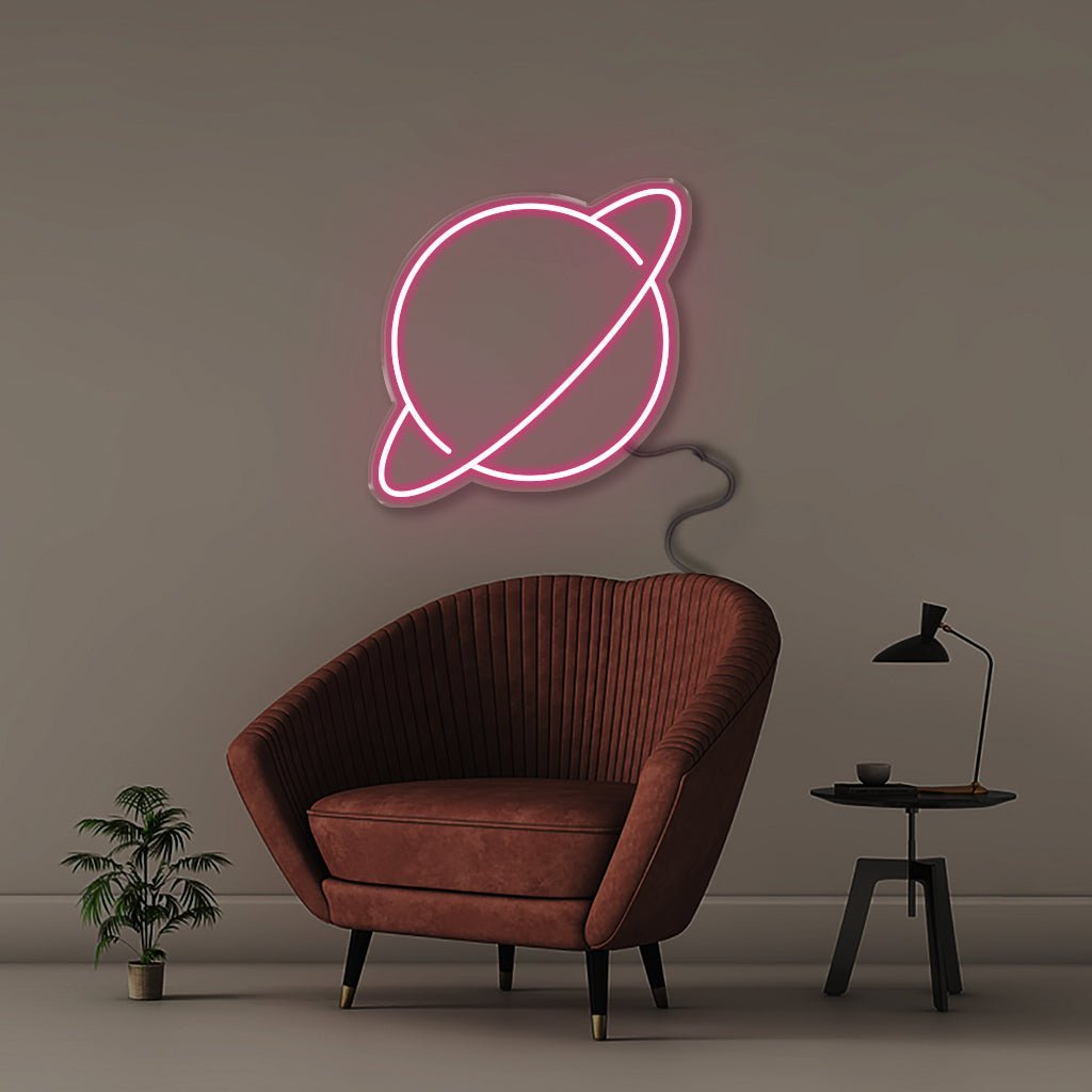 Saturn - Neonific - LED Neon Signs - 50 CM - Pink