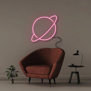 Saturn - Neonific - LED Neon Signs - 50 CM - Pink