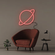 Saturn - Neonific - LED Neon Signs - 50 CM - Red