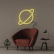 Saturn - Neonific - LED Neon Signs - 50 CM - Yellow