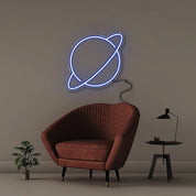 Saturn - Neonific - LED Neon Signs - 50 CM - Blue
