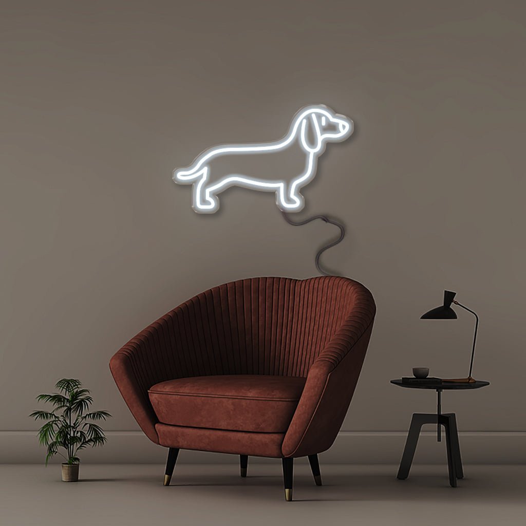 Sausage Dog - Neonific - LED Neon Signs - 50 CM - Cool White