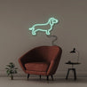 Sausage Dog - Neonific - LED Neon Signs - 50 CM - Sea Foam