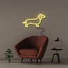 Sausage Dog - Neonific - LED Neon Signs - 50 CM - Yellow