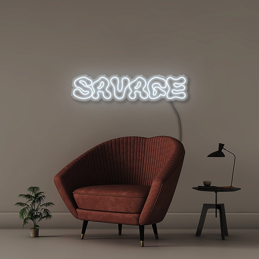 Savage - Neonific - LED Neon Signs - 75 CM - Cool White