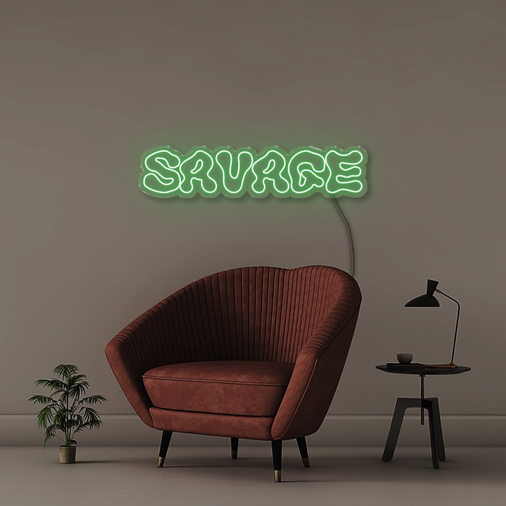 Savage - Neonific - LED Neon Signs - 75 CM - Green