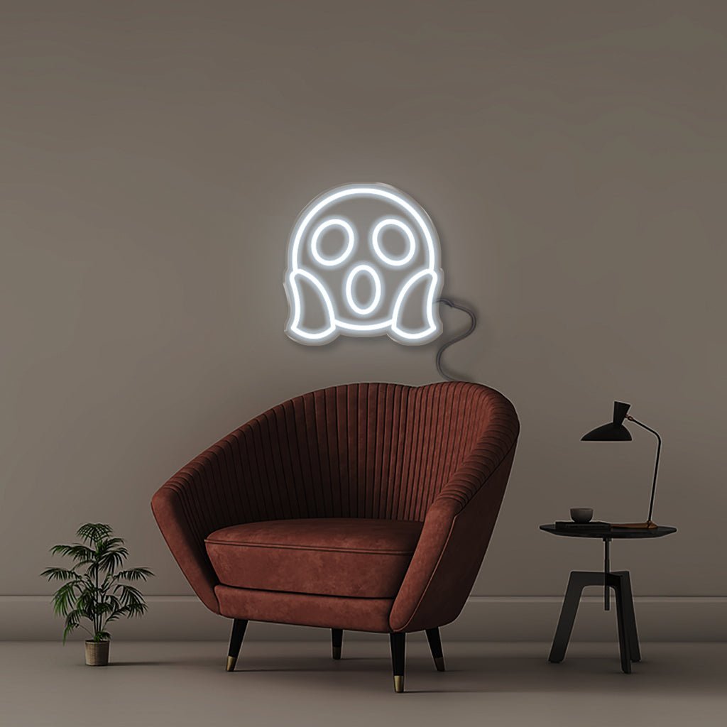 Scream Emoji - Neonific - LED Neon Signs - 50 CM - Cool White
