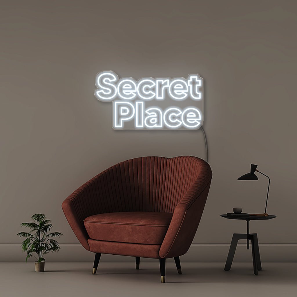 Secret Place - Neonific - LED Neon Signs - 75 CM - Cool White