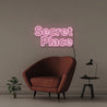 Secret Place - Neonific - LED Neon Signs - 75 CM - Light Pink
