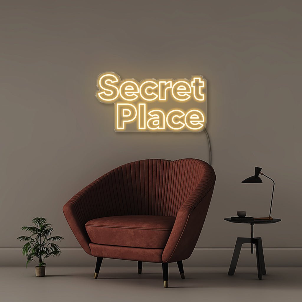 Secret Place - Neonific - LED Neon Signs - 75 CM - Warm White