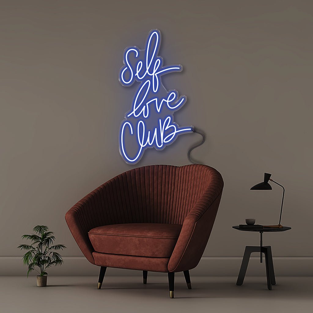 Self Love Club - Neonific - LED Neon Signs - 75 CM - Blue