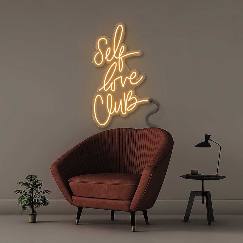 Self Love Club - Neonific - LED Neon Signs - 75 CM - Orange