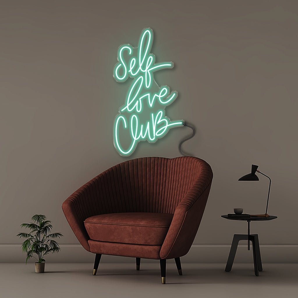 Self Love Club - Neonific - LED Neon Signs - 75 CM - Sea Foam