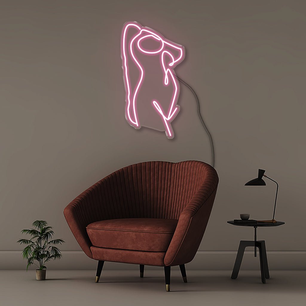 Sexy Pose - Neonific - LED Neon Signs - 100 CM - Light Pink