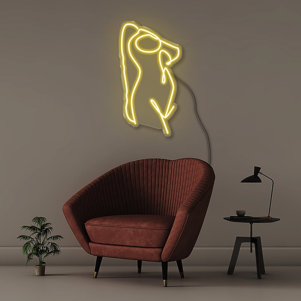 Sexy Pose - Neonific - LED Neon Signs - 100 CM - Yellow