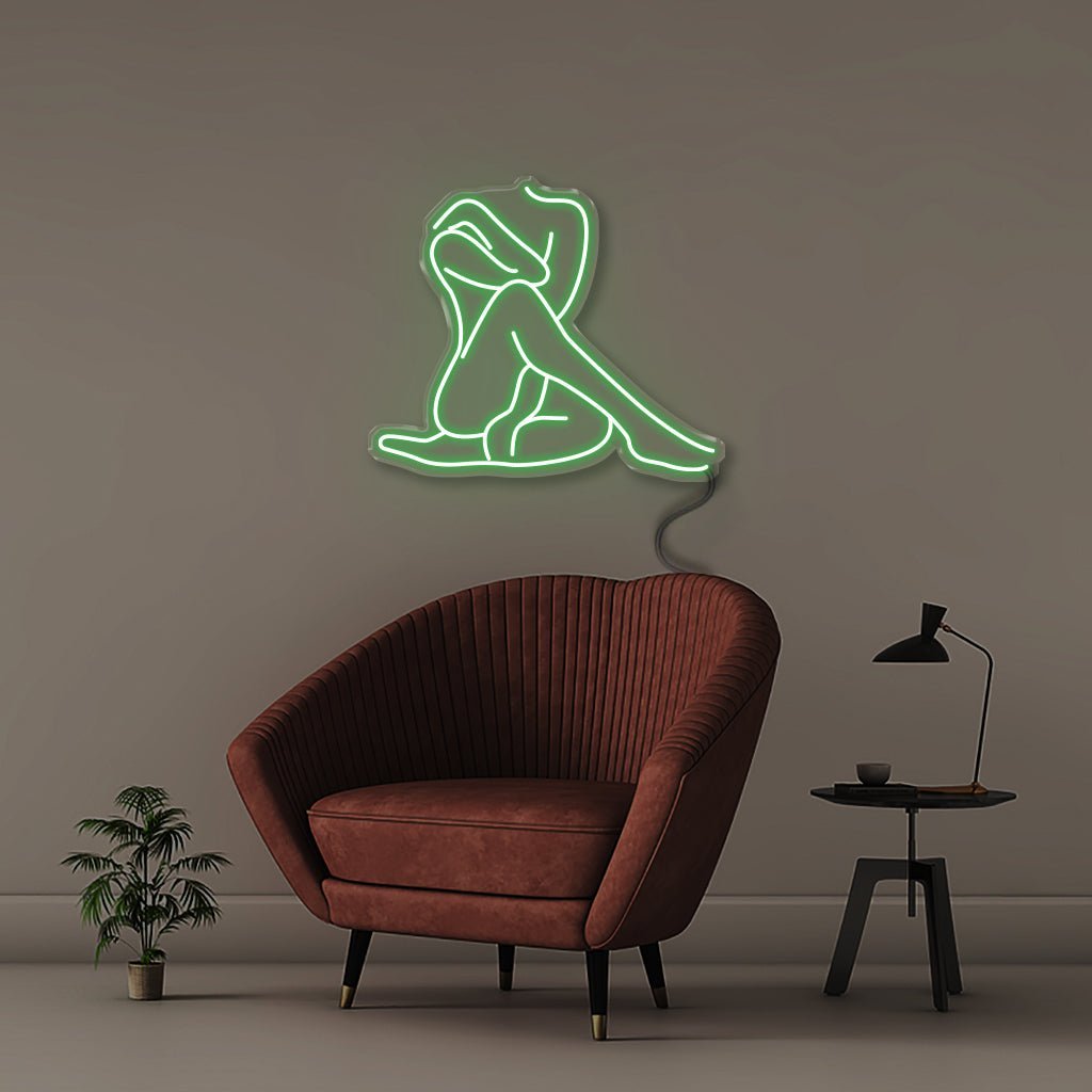 Sexy Pose - Neonific - LED Neon Signs - 50 CM - Green