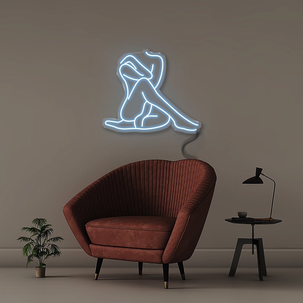 Sexy Pose - Neonific - LED Neon Signs - 50 CM - Light Blue