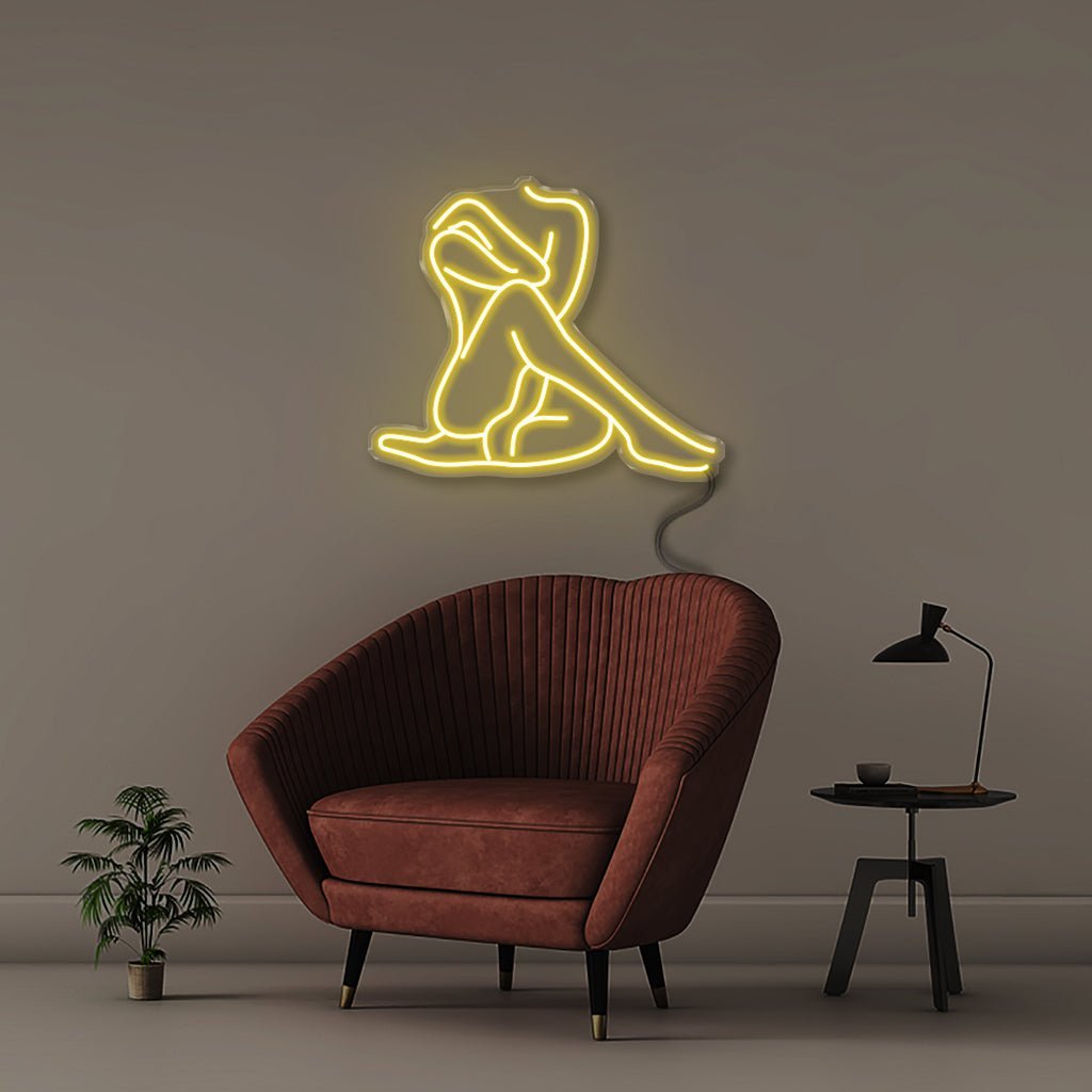 Sexy Pose - Neonific - LED Neon Signs - 50 CM - Yellow