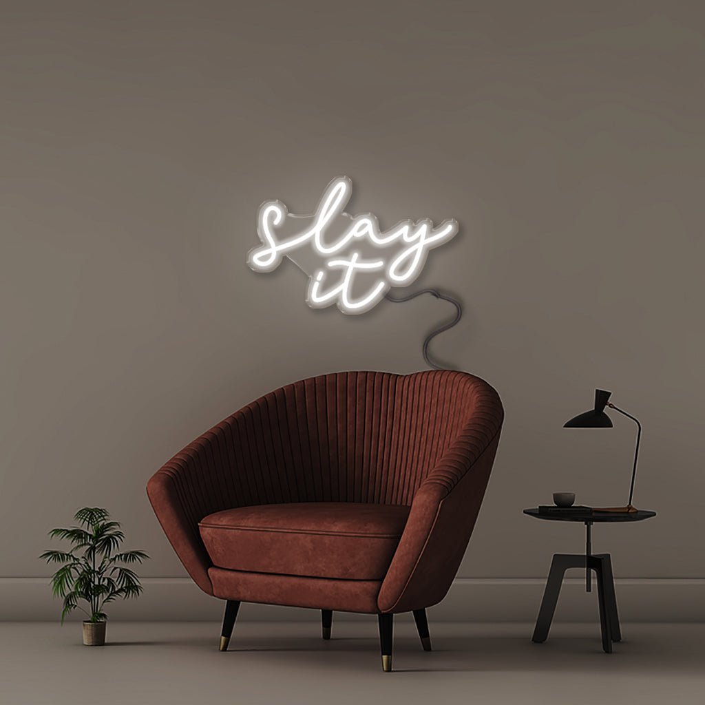 Slay it - Neonific - LED Neon Signs - 50 CM - White