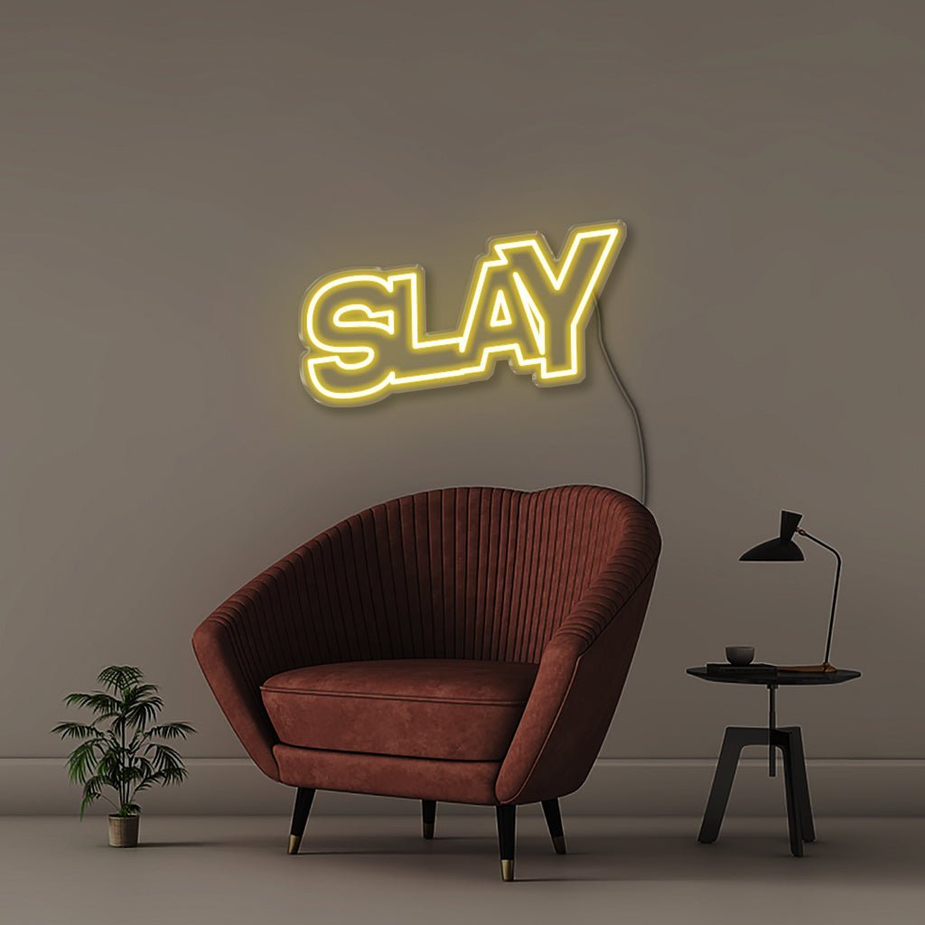 Slay - Neonific - LED Neon Signs - 50 CM - Yellow