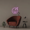 Sleeping Emoji - Neonific - LED Neon Signs - 50 CM - Purple