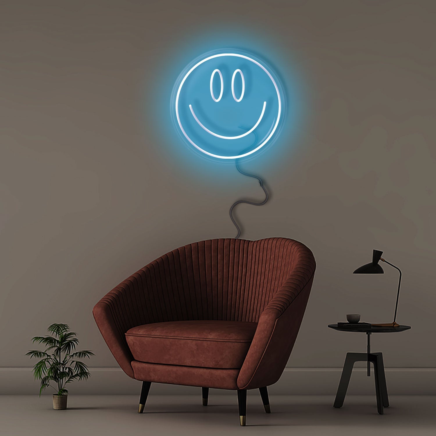 Smiley Face - Neonific - LED Neon Signs - 60cm - White