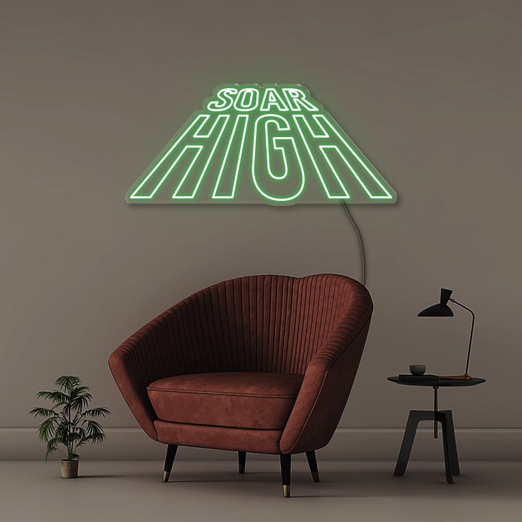Soar High - Neonific - LED Neon Signs - 100 CM - Green