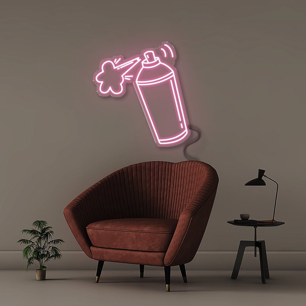 Spray Can - Neonific - LED Neon Signs - 50 CM - Light Pink
