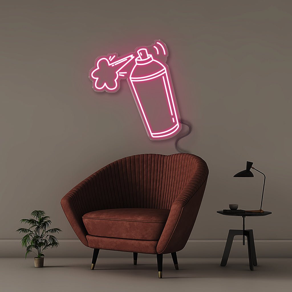 Spray Can - Neonific - LED Neon Signs - 50 CM - Pink