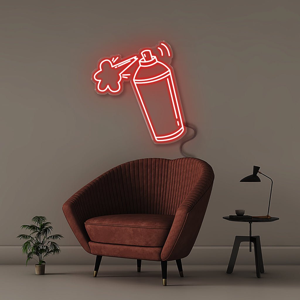 Spray Can - Neonific - LED Neon Signs - 50 CM - Red