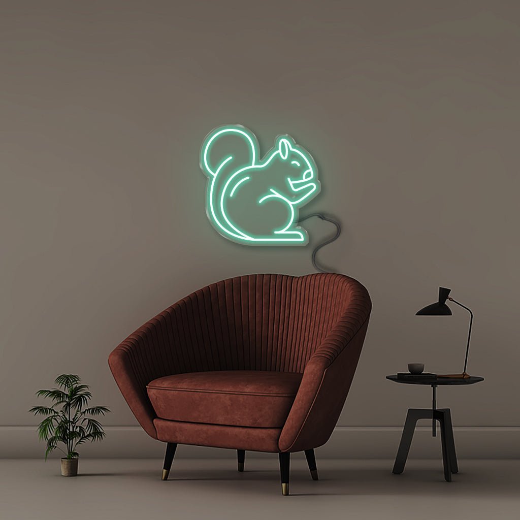 Squirrel - Neonific - LED Neon Signs - 50 CM - Sea Foam