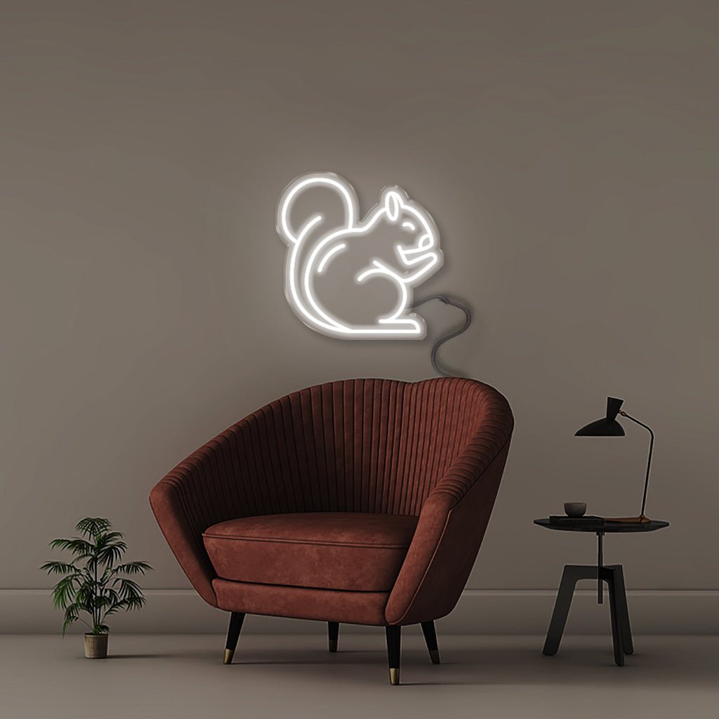Squirrel - Neonific - LED Neon Signs - 50 CM - White
