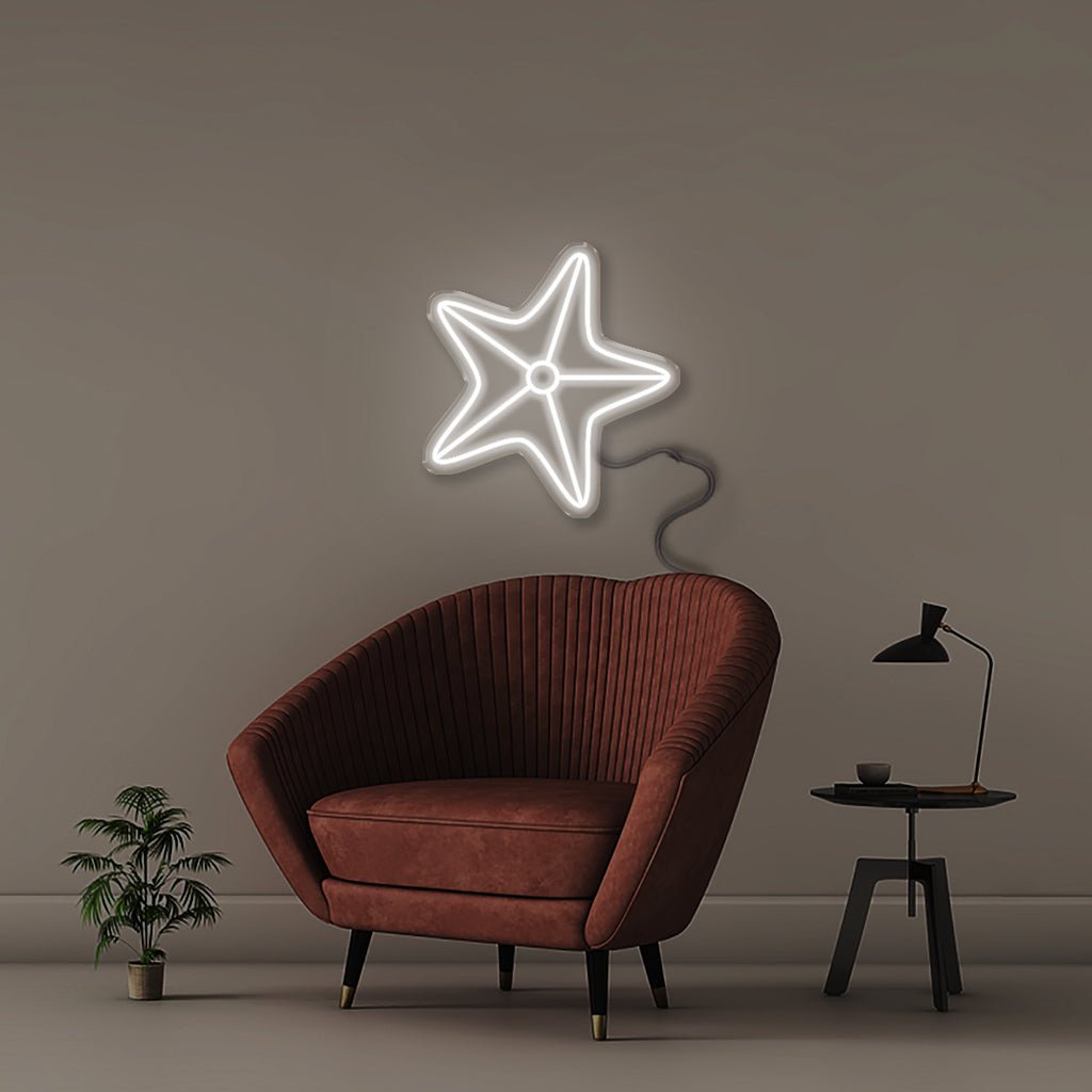 Starfish - Neonific - LED Neon Signs - 50 CM - White