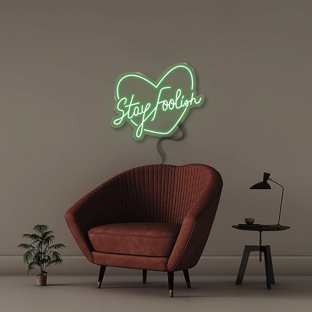 Stay Foolish - Neonific - LED Neon Signs - 60cm - Green