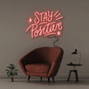 Stay Positive - Neonific - LED Neon Signs - 50 CM - Red