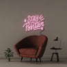 Stay Positive 2 - Neonific - LED Neon Signs - 100 CM - Light Pink