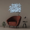 Stay Positive - Neonific - LED Neon Signs - 50 CM - Light Blue