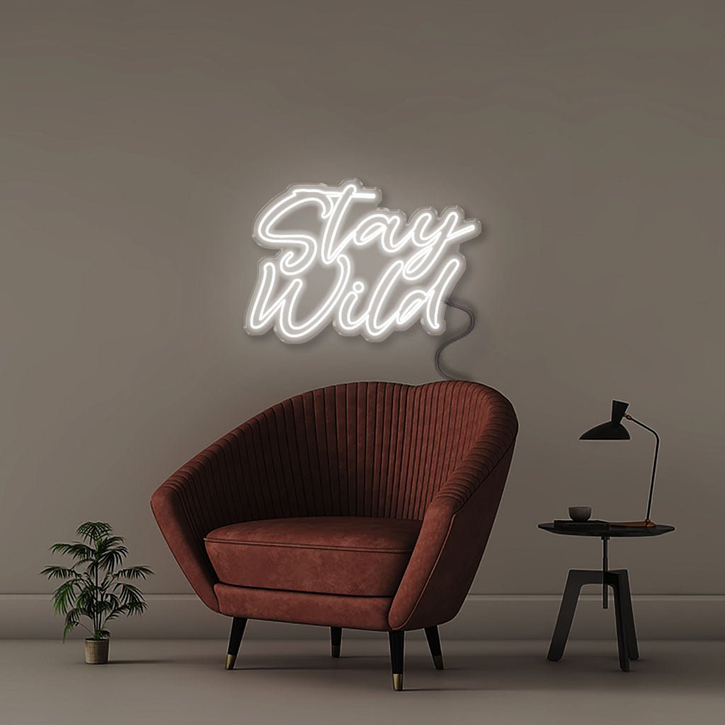 Stay Wild - Neonific - LED Neon Signs - 50 CM - White