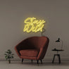 Stay Wild - Neonific - LED Neon Signs - 50 CM - Yellow