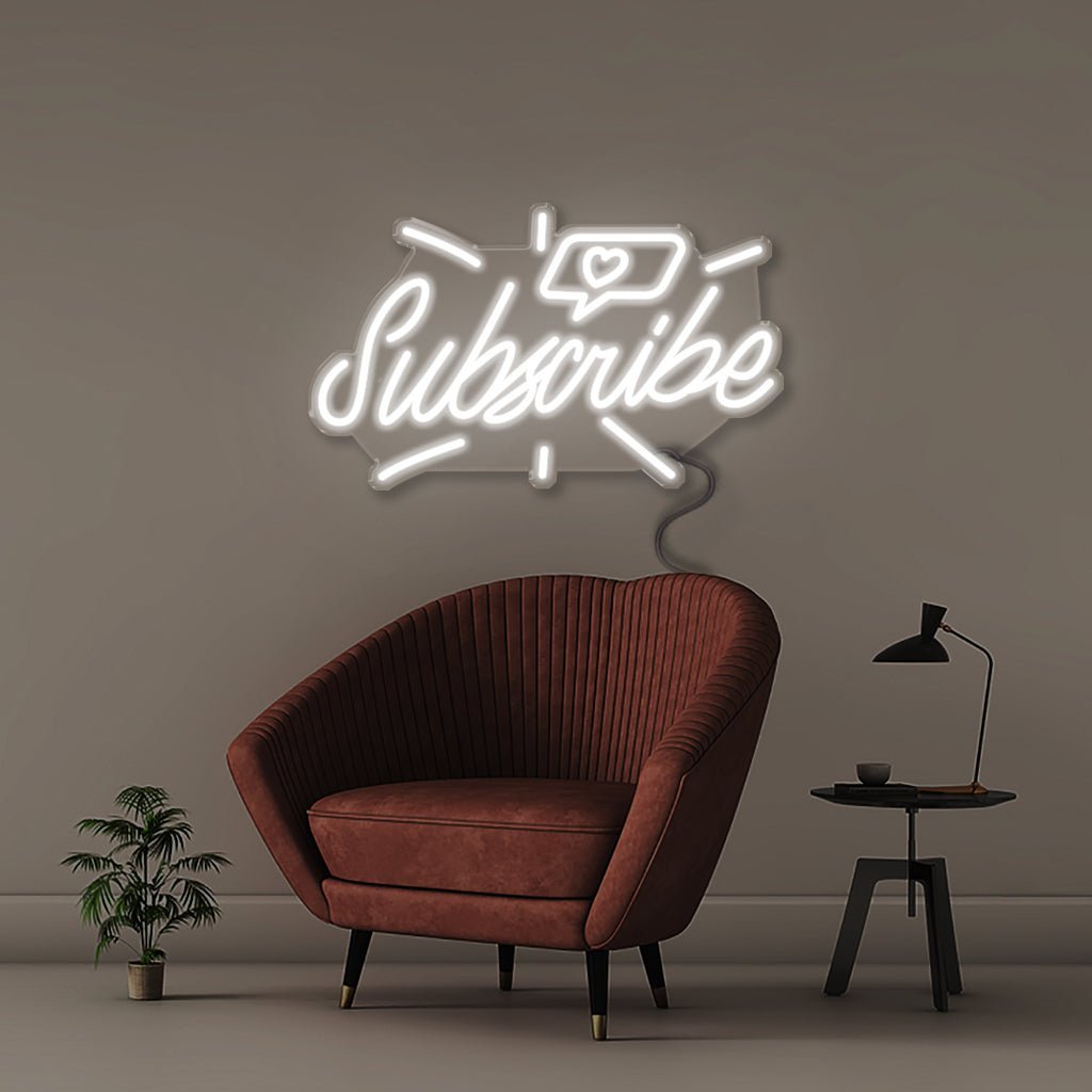 Subscribe - Neonific - LED Neon Signs - 50 CM - White
