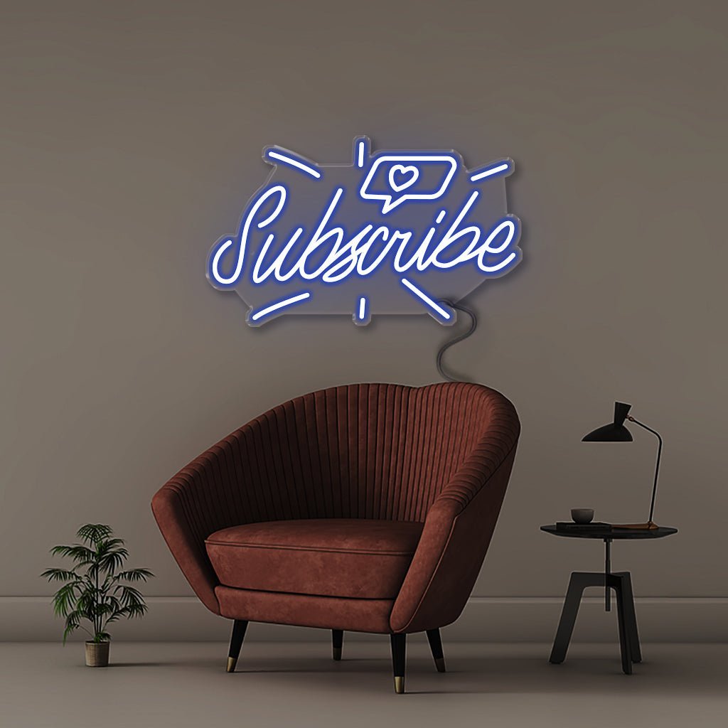 Subscribe - Neonific - LED Neon Signs - 50 CM - Blue