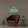 Sun & Waves - Neonific - LED Neon Signs - 50 CM - Green