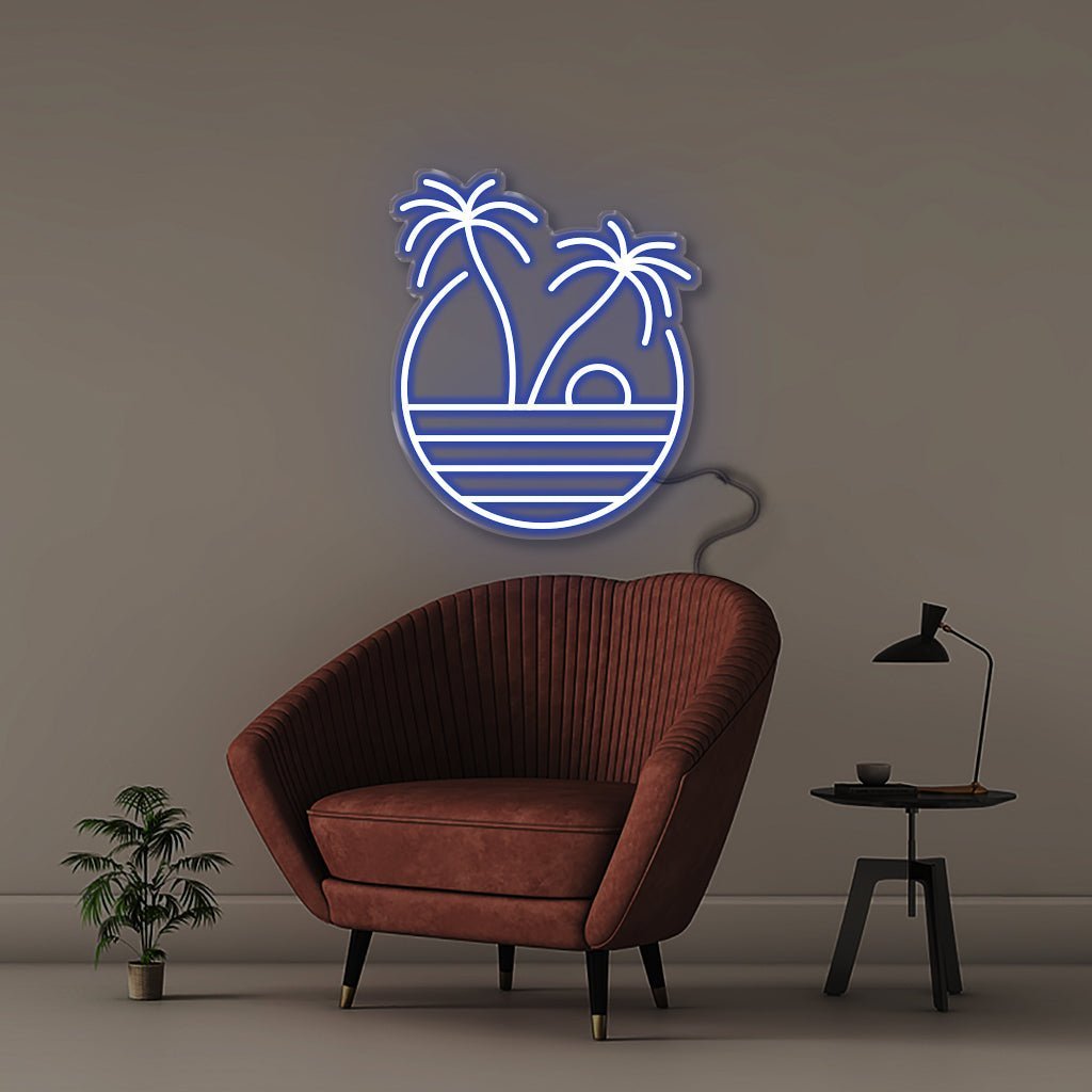 Sunset - Neonific - LED Neon Signs - 50 CM - Blue