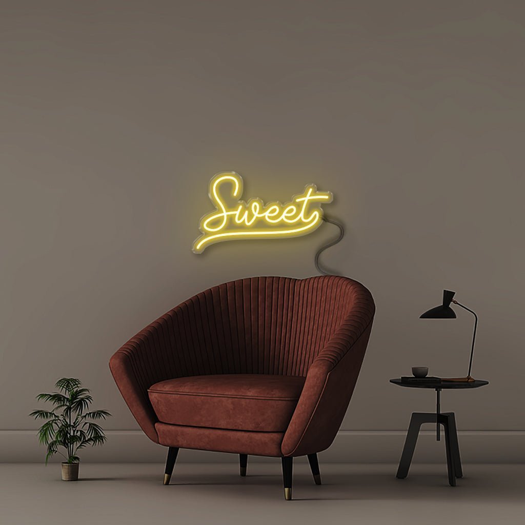 Sweet - Neonific - LED Neon Signs - 50 CM - Yellow