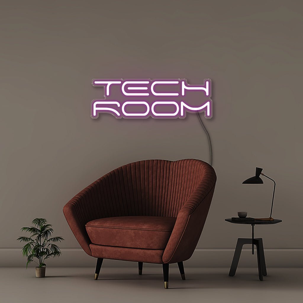 Tech Room - Neonific - LED Neon Signs - 50 CM - Purple