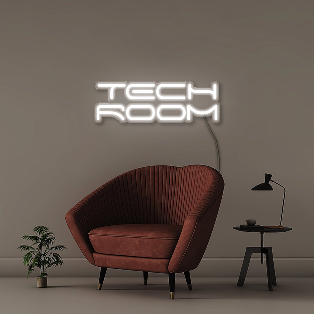 Tech Room - Neonific - LED Neon Signs - 50 CM - White